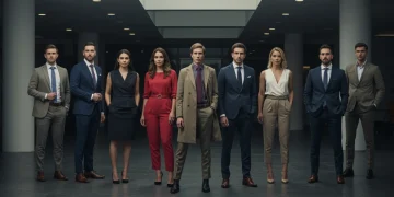 People confidently displaying formal, business casual, and smart casual attire.