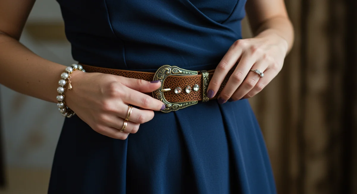 Adding accessories for evening transformation