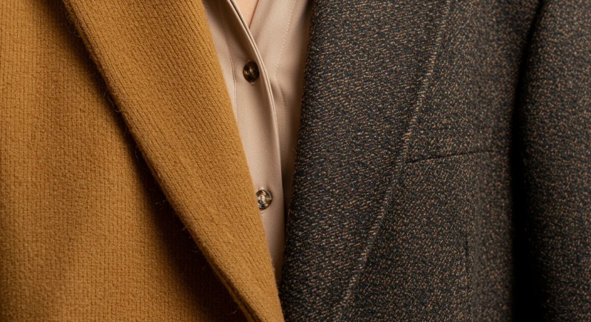 Textural fabric layering for warmth and style