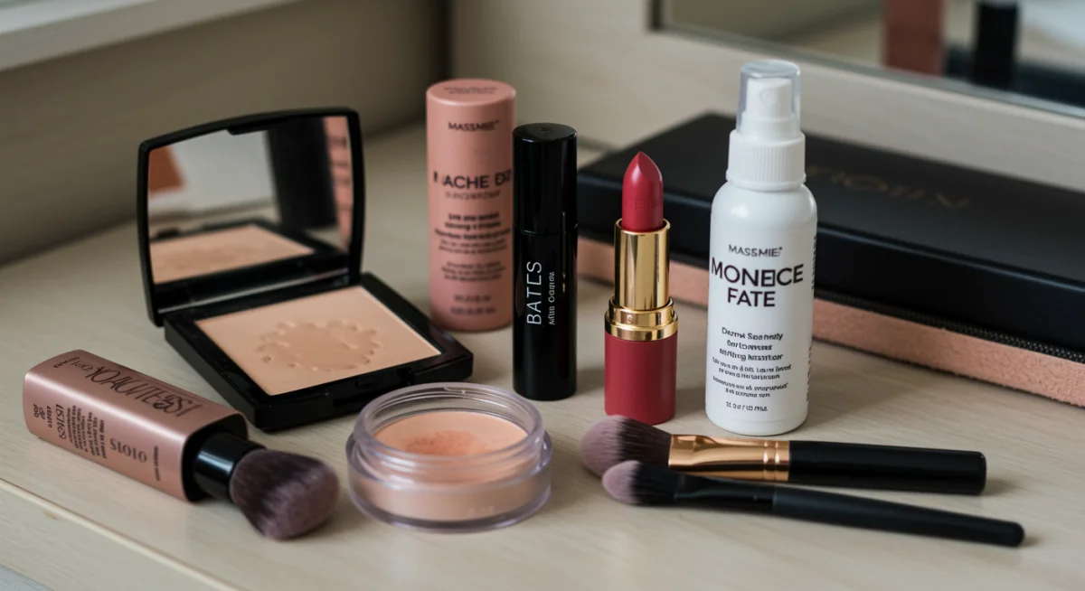 Essential makeup touch-up kit for day to night transition