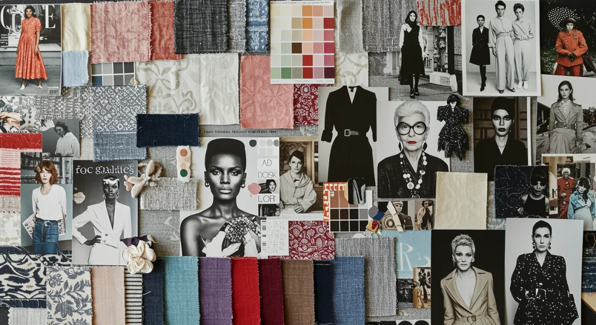 Mood board for personal style discovery