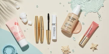 Collection of summer 2025 beauty essentials for hot weather