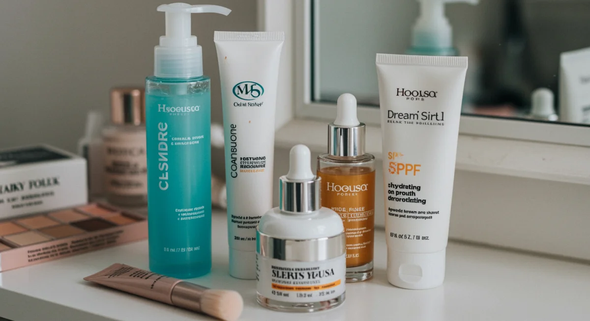 Essential clean girl skincare products for a radiant base