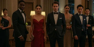 People in modern formal wear at a sophisticated 2026 event