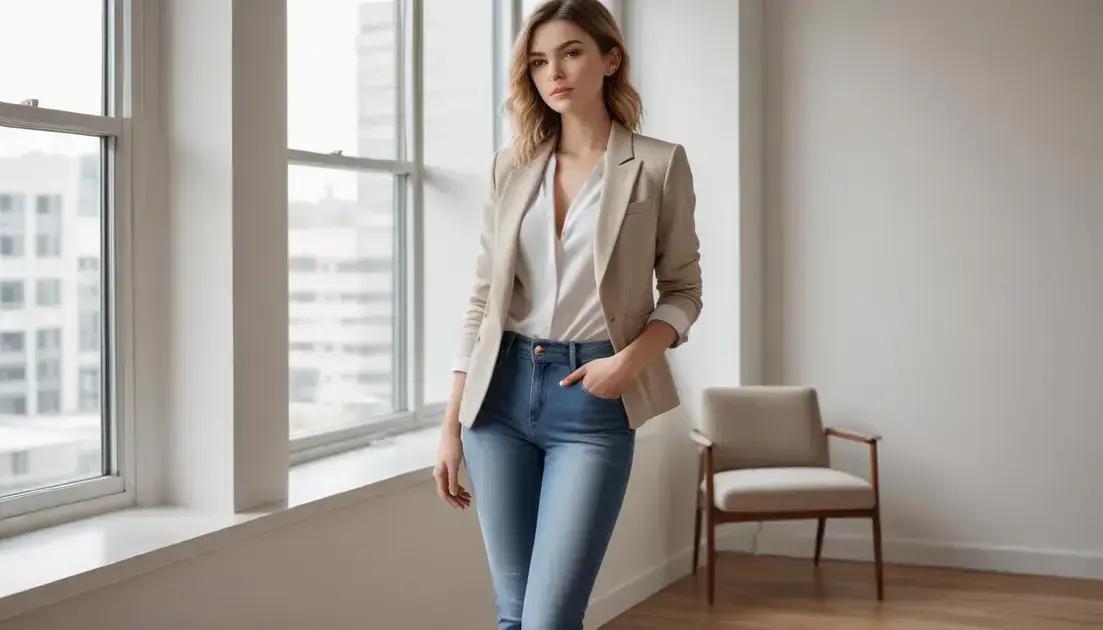 how to style cigarette jeans for office outfits: chic tips