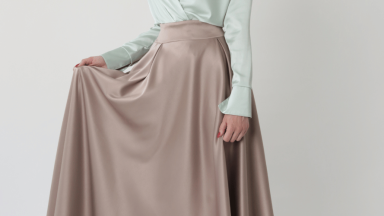 dinner outfits with satin skirts and fitted cardigans ideas