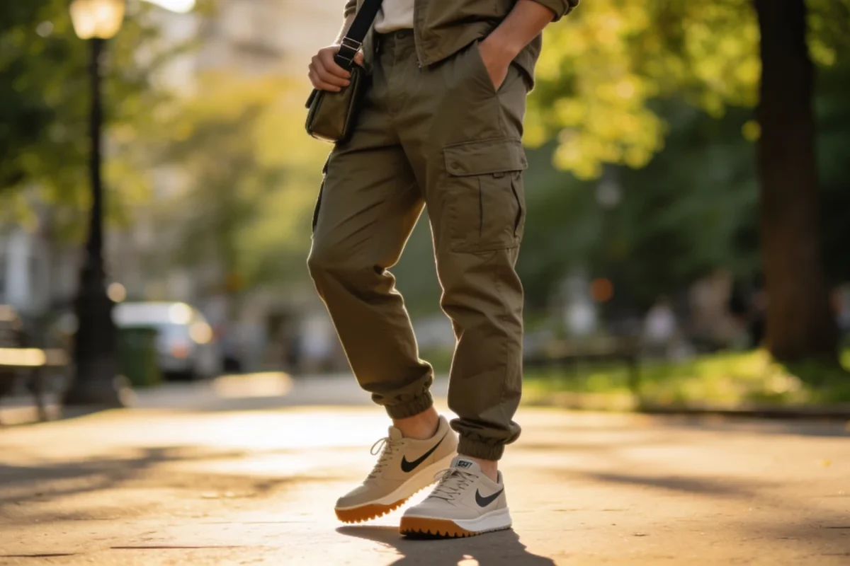 weekend outfits with cargo pants and slim sneakers: 8 ideas